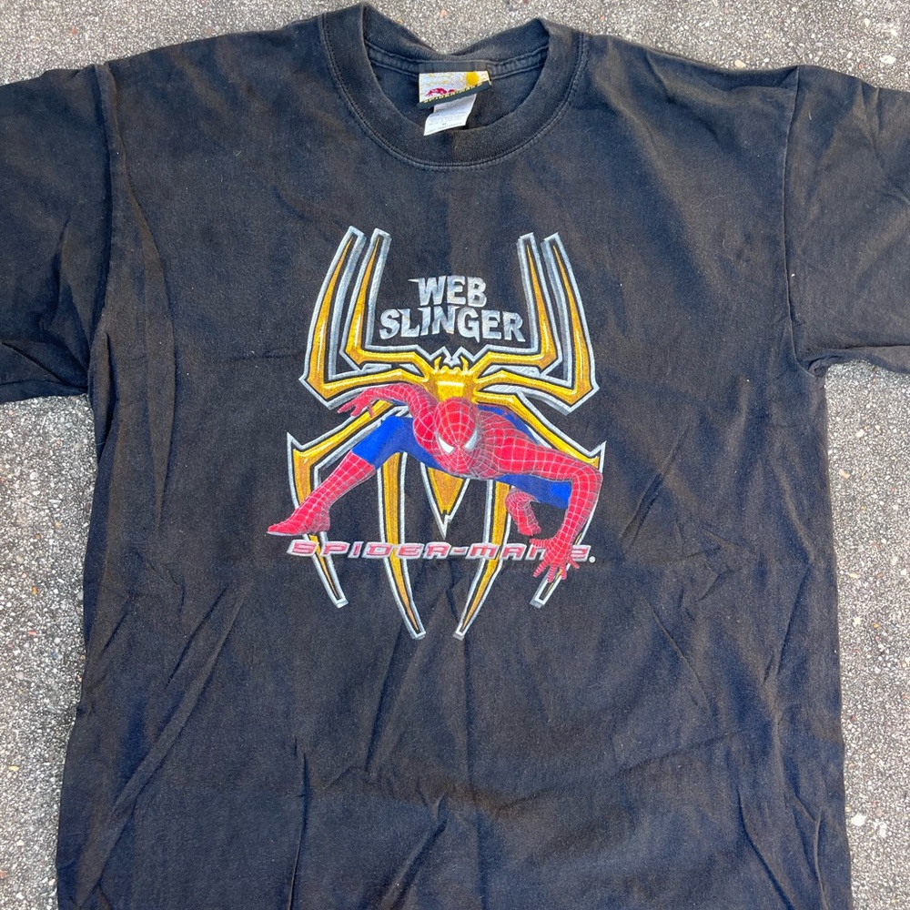 Spider-Man Web Slinger Black T-Shirt